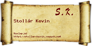 Stollár Kevin névjegykártya